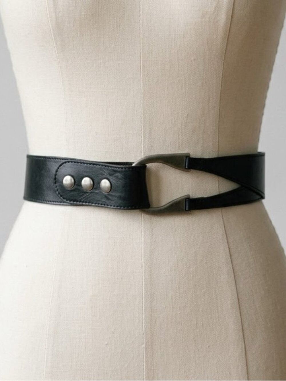 Brave Leather Horseshoe Statement Waist Belt Size 36 Large Equestrian